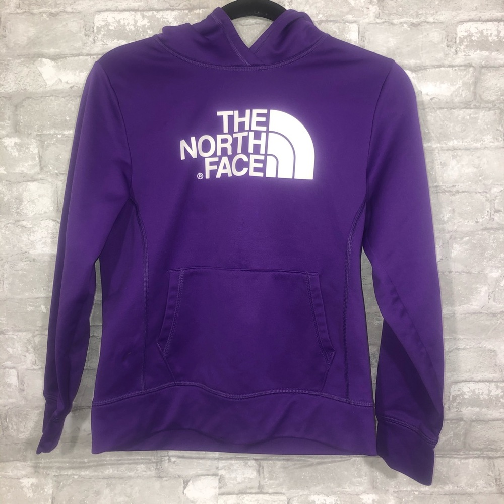 Girls Purple The North Face hoodie size 14…